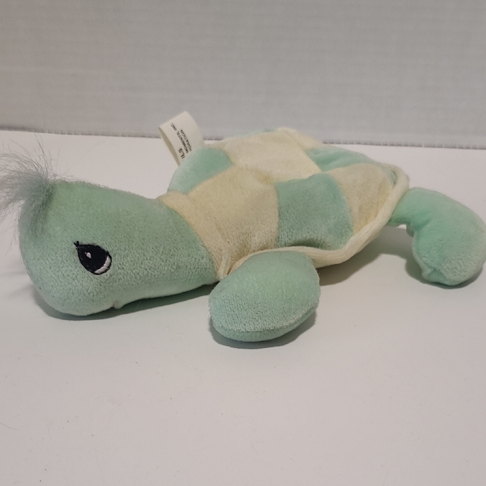 Precious Moments Plush Turtle Toy - Green and Cream